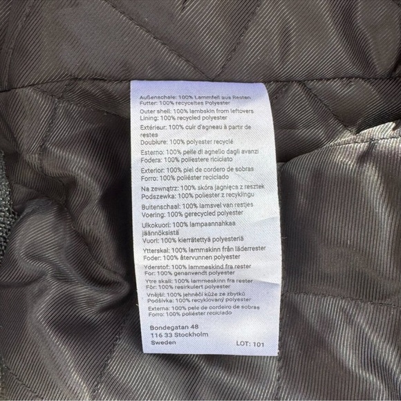 NWT Deadwood Canoo Oversized Leather Jacket Black Medium - Picture 10 of 17